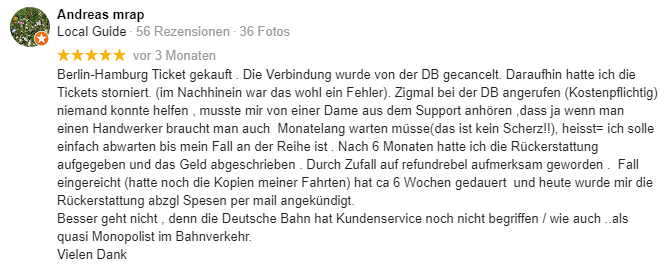 Bewertung Google